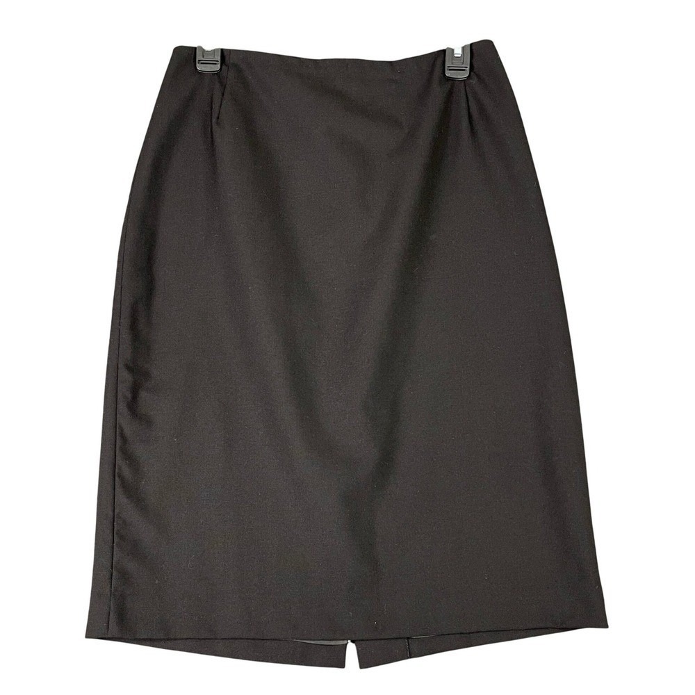 Brooks Brothers Wool Skirt Women 10 Made USA Tailored Office Classic Above Knee